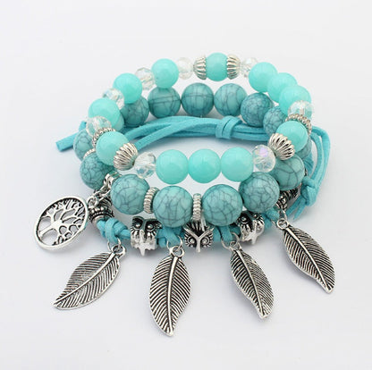 Elan™  Ensemble de Bracelets Bohème - Molinse