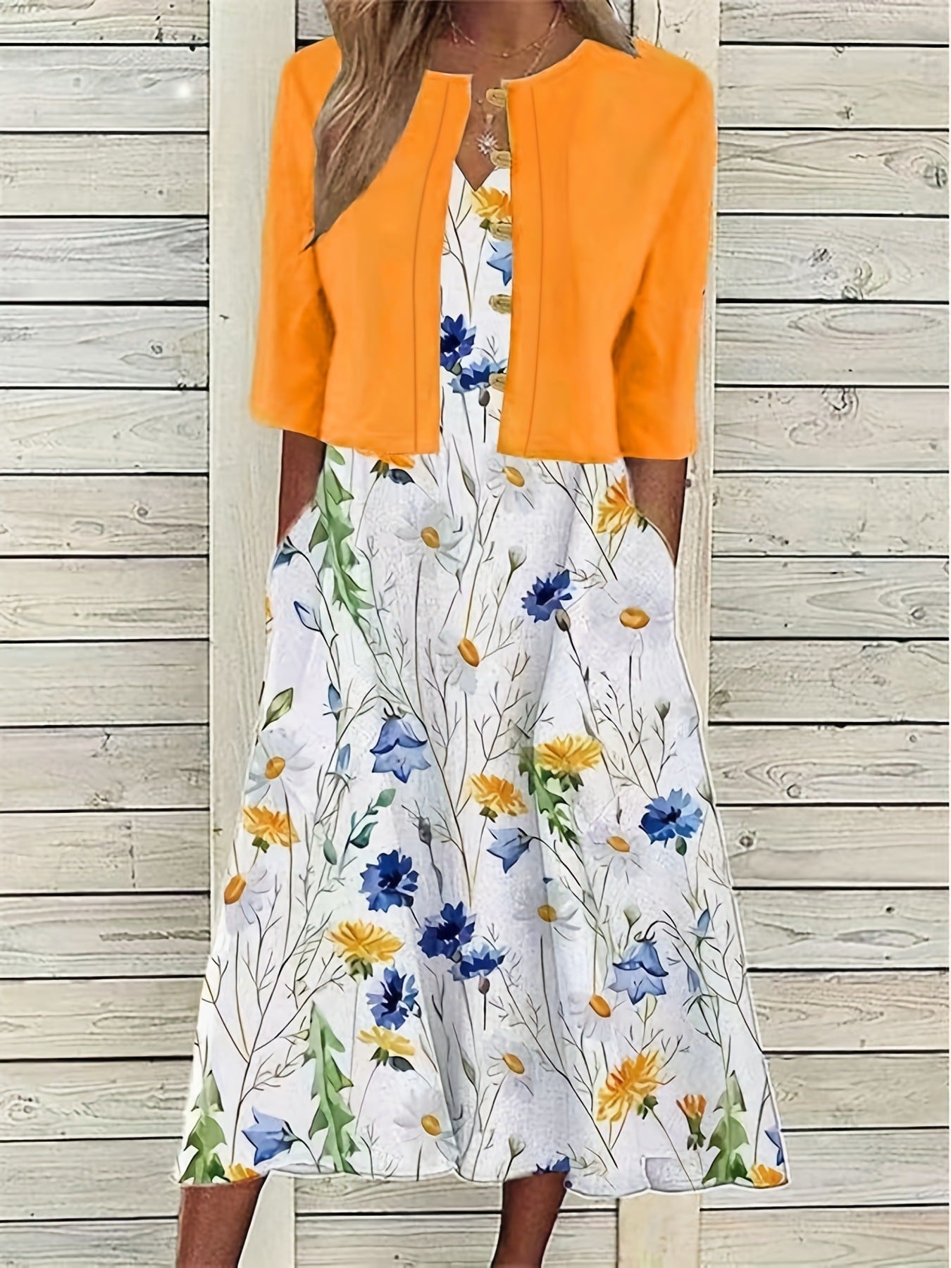 Ensemble haut et robe fleurie - Molinse