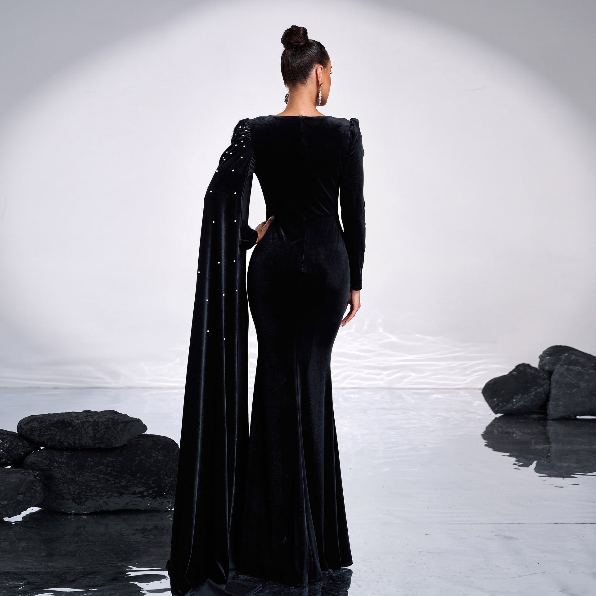 Robe de soirée en velours - Molinse