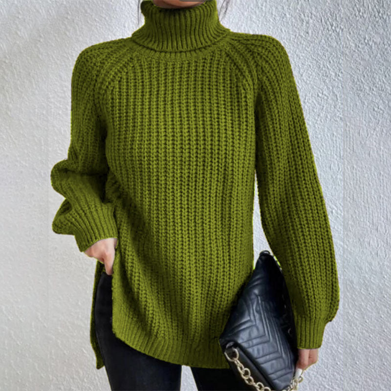 Pull tricoté à col roulé pour femme - Molinse