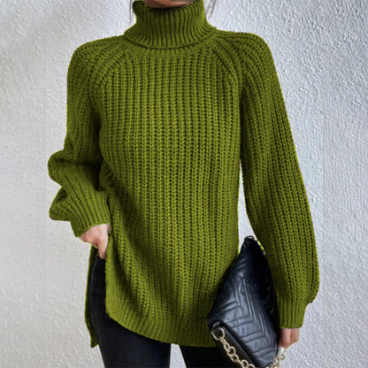 Pull tricoté à col roulé pour femme - Molinse