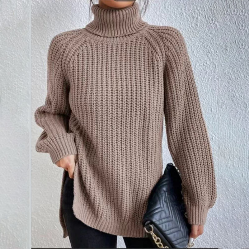 Pull tricoté à col roulé pour femme - Molinse