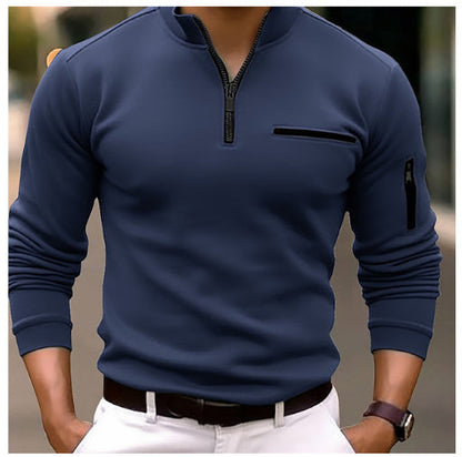 Polo manches longues élégant et confortable - Molinse