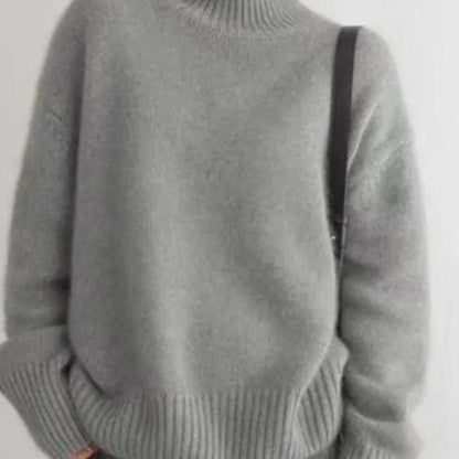 Pull Col Roulé Oversize en Cachemire - Molinse