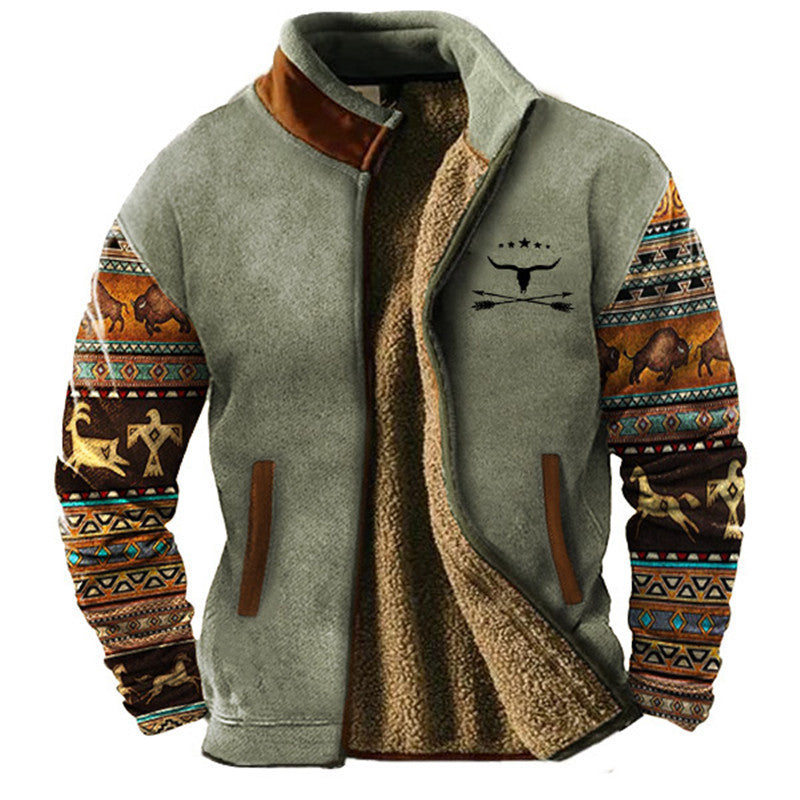 Manteau  polaire décontracté à la mode pour hommes - Molinse