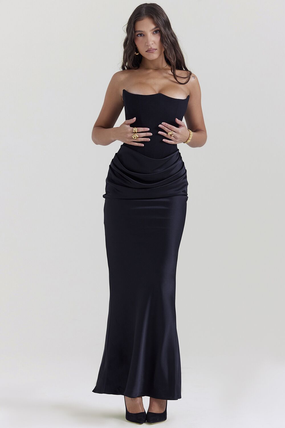 Yara™ | Robe Satin Vintage - Élégance - Molinse