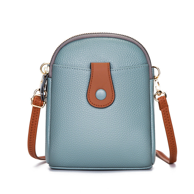 Fashionable Leather Shoulder Bag Trendy Vertical - Molinse