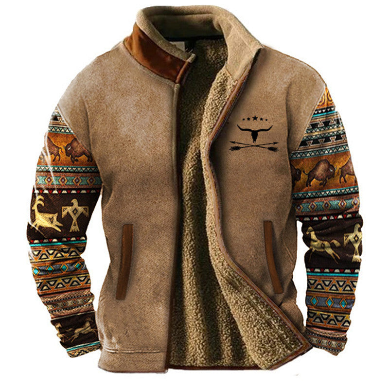 Manteau  polaire décontracté à la mode pour hommes - Molinse