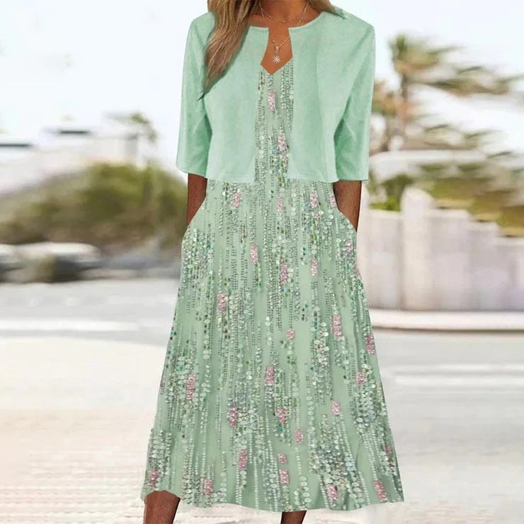 Ensemble haut et robe fleurie - Molinse