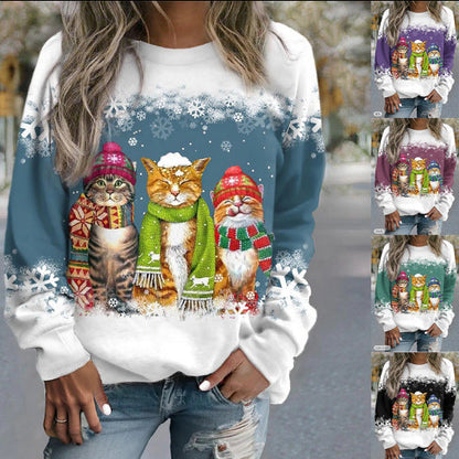 Sweat shirt d'hiver Chat Confortable - Molinse
