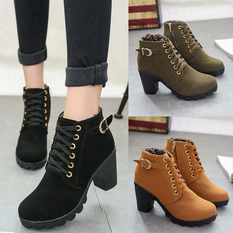 Bottes à Talons Bloc Chunky - Molinse